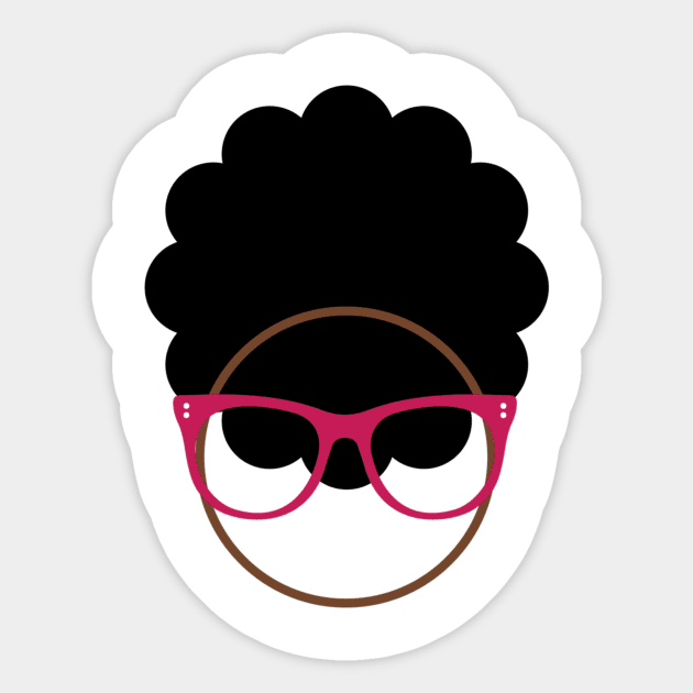 Bookish Afro Logo Sticker by BlackandBookish